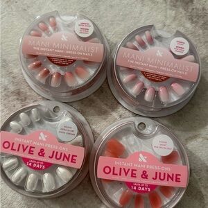 Brand new NWT olive & June press on nails
